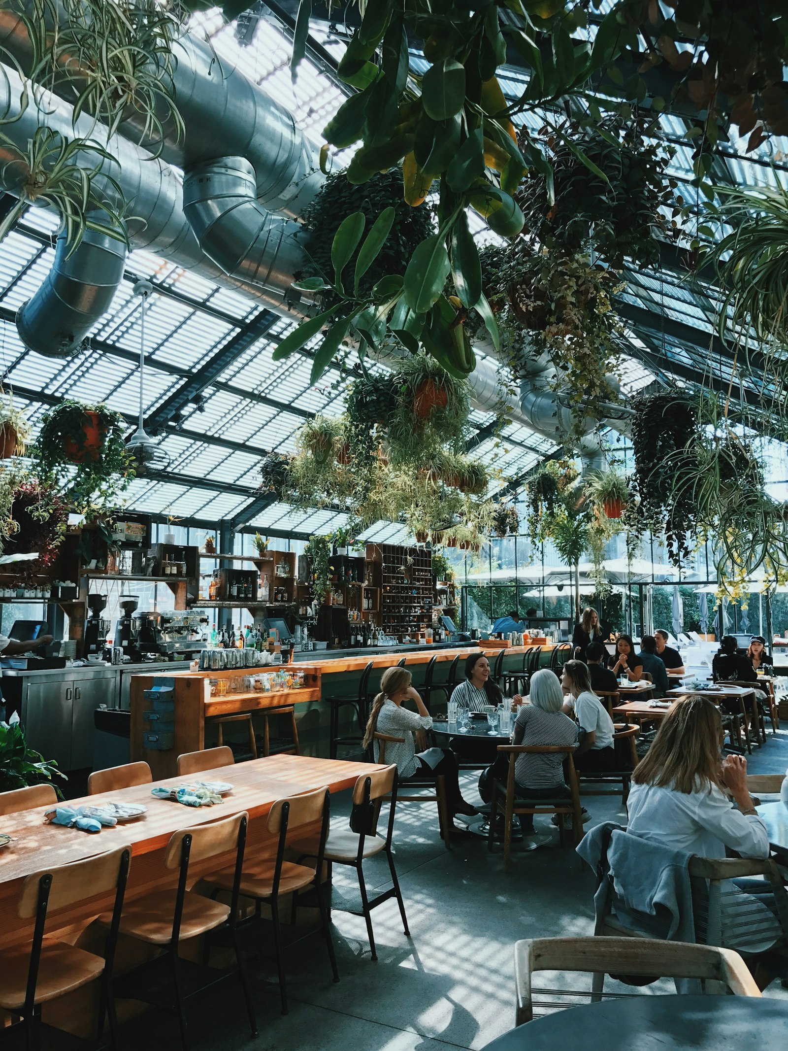 A group of guests inside the dining room